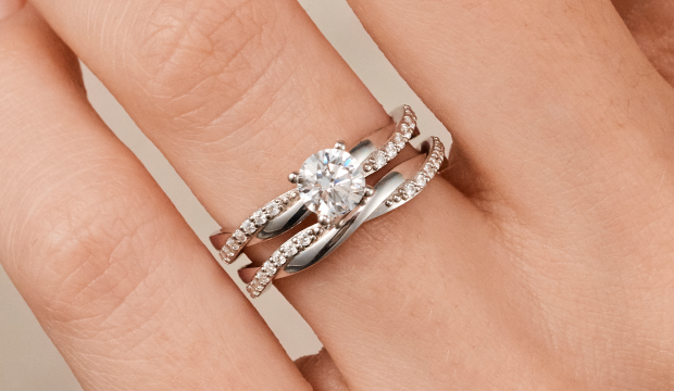 Entwined Engagement Rings | acredo