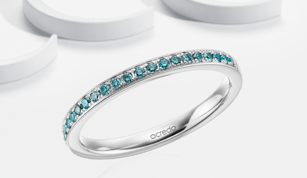 Eternity Rings with colored stones  | acredo
