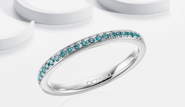 Eternity Rings with colored stones  | acredo