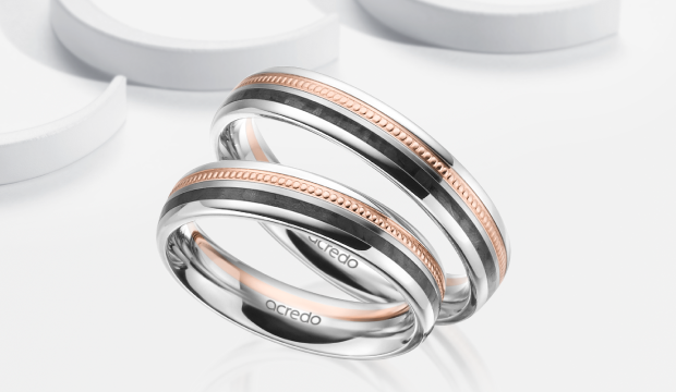 Carbon wedding Bands | acredo