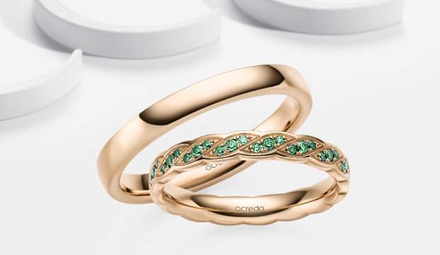 Forest Green wedding bands | acredo